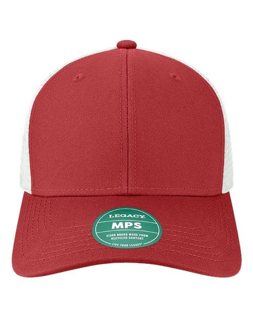 LEGACY 11222 Adjustable / Cardinal/ White MPS-Mid-Pro Snapback Trucker Cap