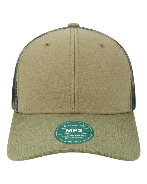 LEGACY 11222 Adjustable / Khaki/ Sage/ Camo Mesh MPS-Mid-Pro Snapback Trucker Cap