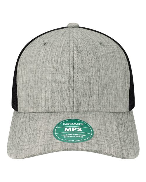 LEGACY 11222 Adjustable / Melange Grey/ Black MPS-Mid-Pro Snapback Trucker Cap