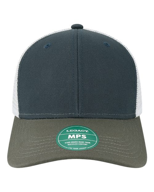LEGACY 11222 Adjustable / Navy/ Dark Grey/ Silver MPS-Mid-Pro Snapback Trucker Cap