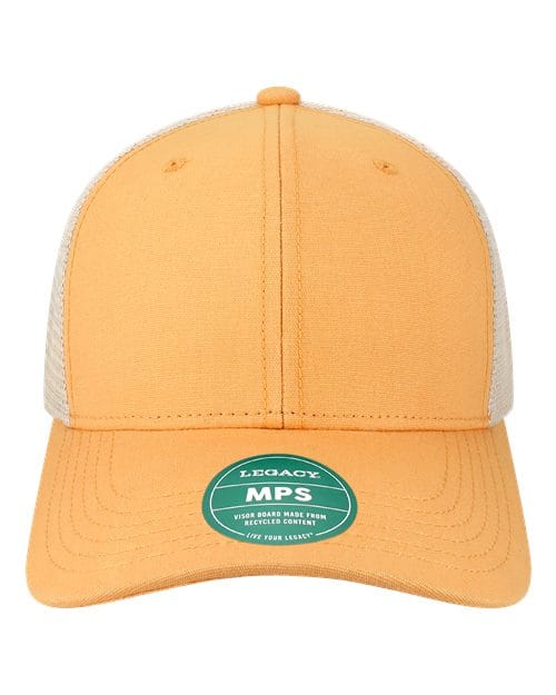 LEGACY 11222 Adjustable / Peach/ Stone MPS-Mid-Pro Snapback Trucker Cap
