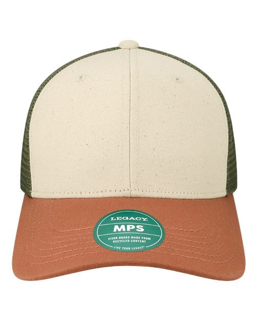 LEGACY 11222 Adjustable / Stone/ Bronze/ Light Olive Green MPS-Mid-Pro Snapback Trucker Cap