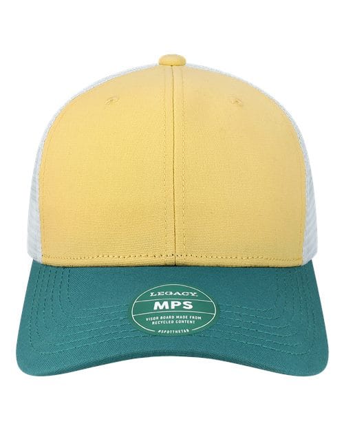 LEGACY 11222 Adjustable / Yellow/ Marine/ White MPS-Mid-Pro Snapback Trucker Cap