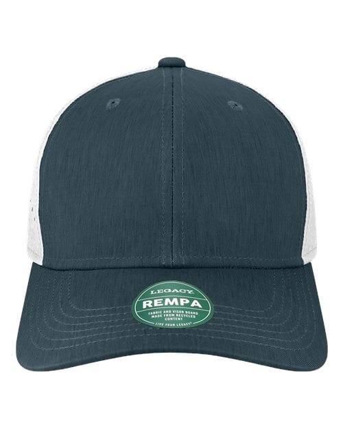 LEGACY 11790 Adjustable / Eco Navy/ White REMPA-Reclaim Mid-Pro Adjustable Cap