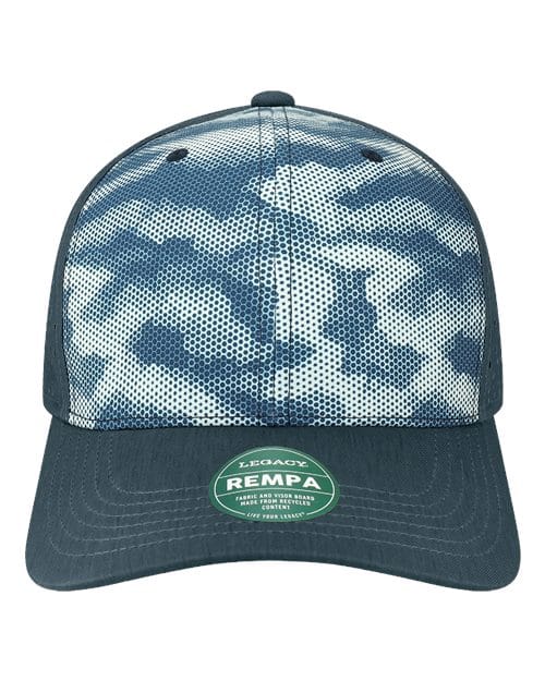 LEGACY 11790 Adjustable / Navy Camo Dots REMPA-Reclaim Mid-Pro Adjustable Cap