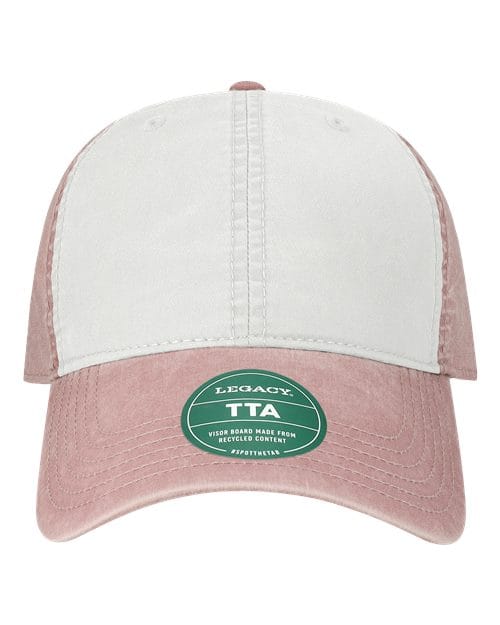 LEGACY 12244 Adjustable / White/ Dusty Rose TTA-Terra Twill Cap