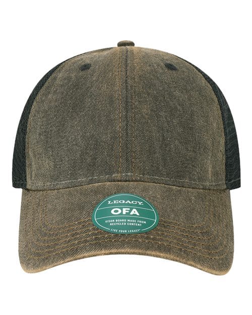 LEGACY 9659 Adjustable / Black/ Black OFA-Old Favorite Trucker Cap