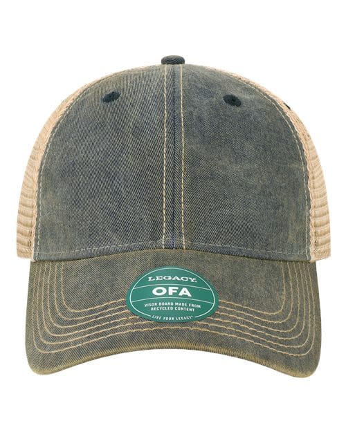 LEGACY 9659 Adjustable / Navy/ Khaki OFA-Old Favorite Trucker Cap