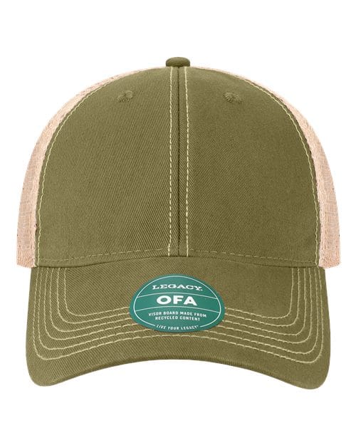LEGACY 9659 Adjustable / Olive/ Khaki OFA-Old Favorite Trucker Cap