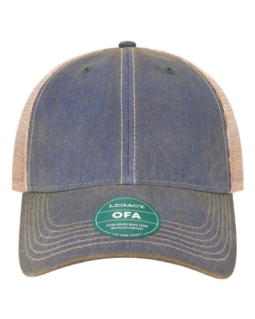 LEGACY 9659 Adjustable / Royal/ Khaki OFA-Old Favorite Trucker Cap