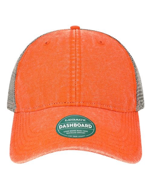 LEGACY 9661 Adjustable / Orange/ Grey DTA-Dashboard Trucker Cap