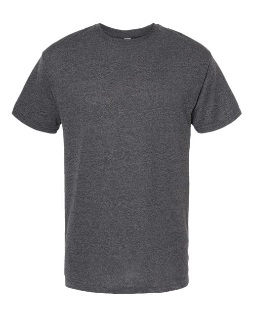 M&O 9440 S / Dark Heather 4800: Men's Gold Soft Touch T-Shirt