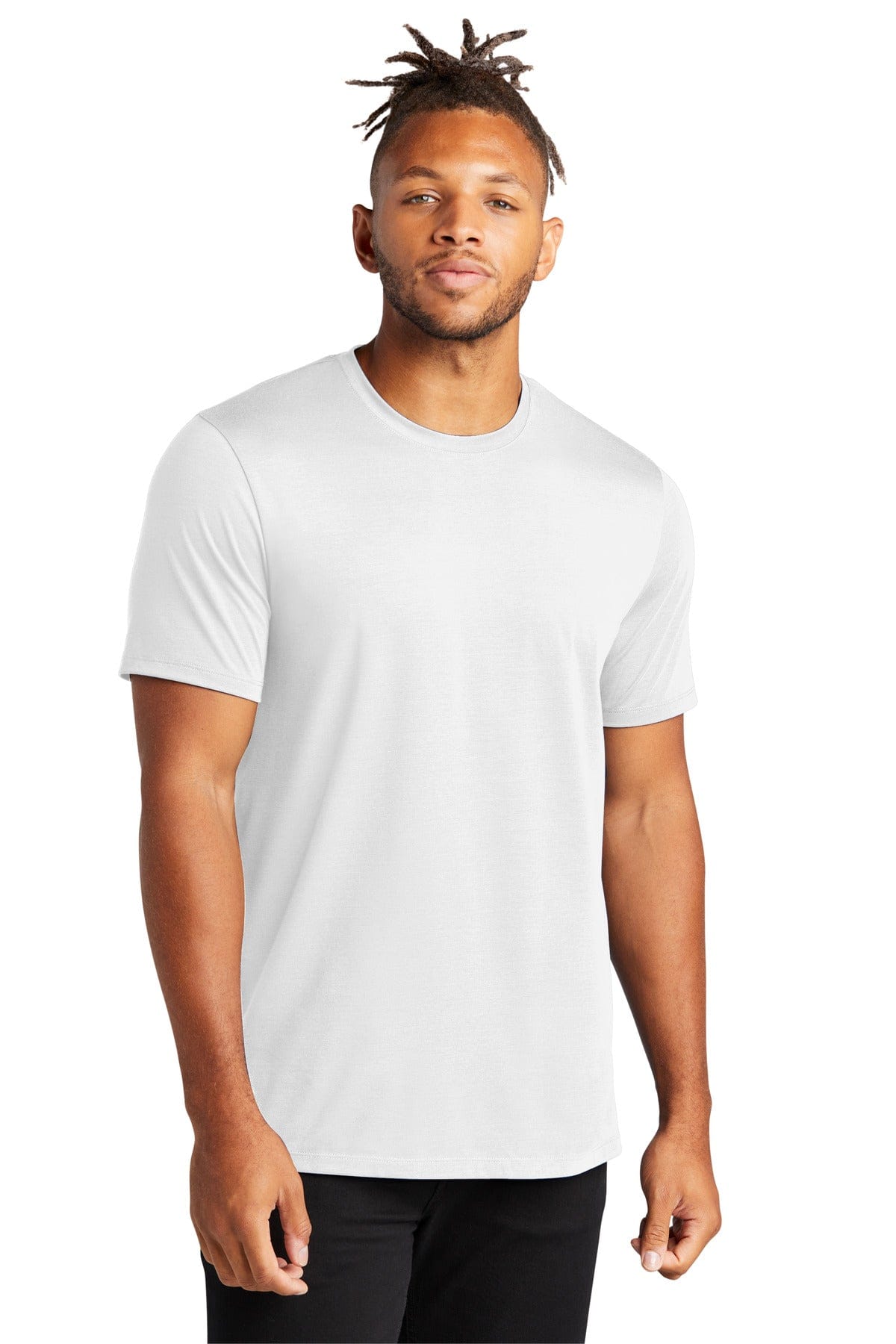 Mercer+Mettle Caps L / White Mercer+Mettle® Stretch Jersey Crew MM1016