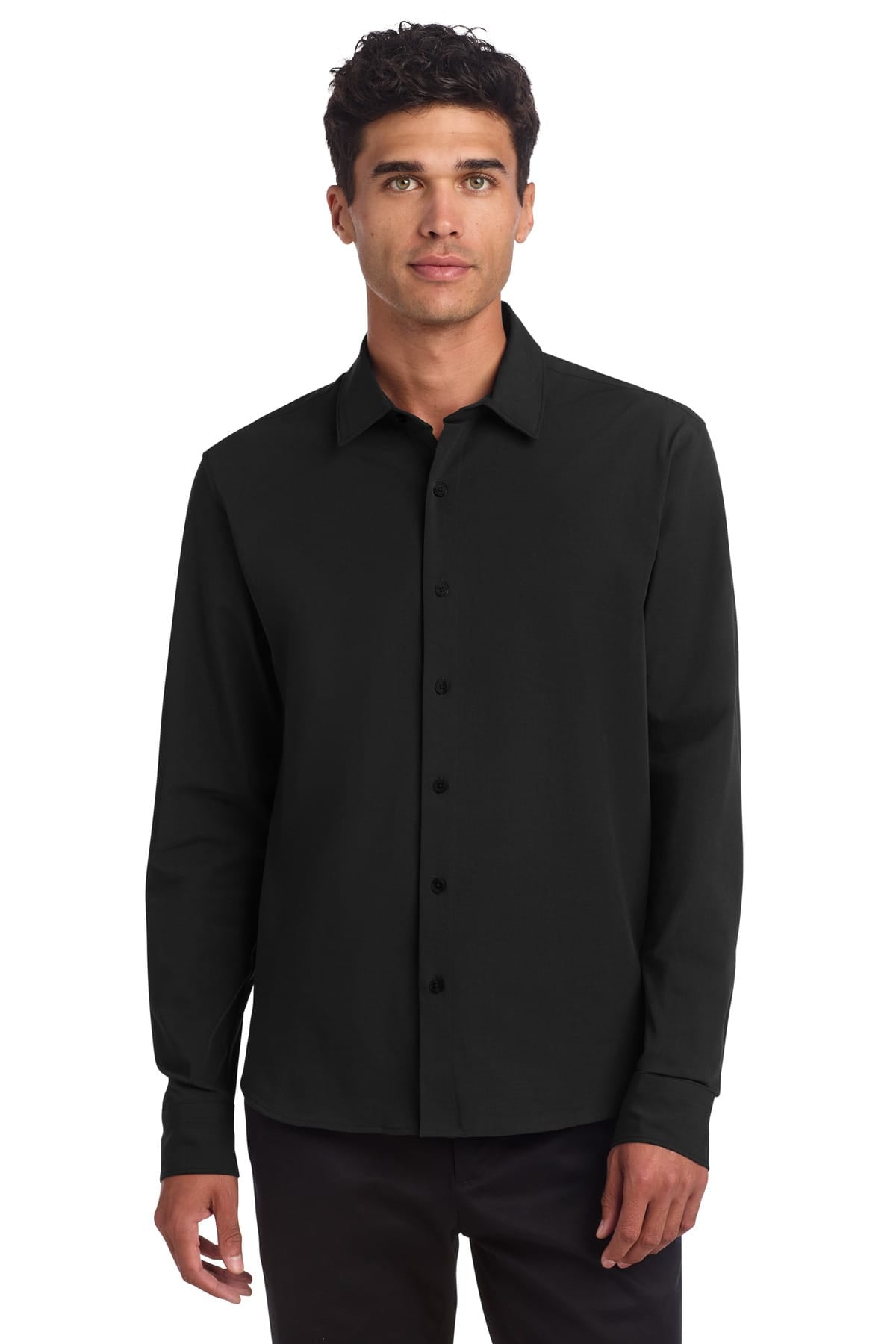 Mercer+Mettle MM2000 XS / Deep Black Mercer+Mettle ®  Long Sleeve Stretch Woven Shirt MM2000