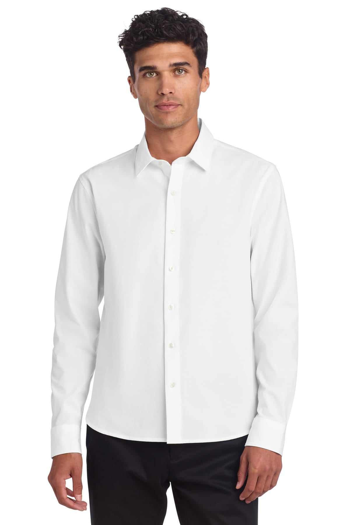 Mercer+Mettle MM2000 XS / White Mercer+Mettle ®  Long Sleeve Stretch Woven Shirt MM2000