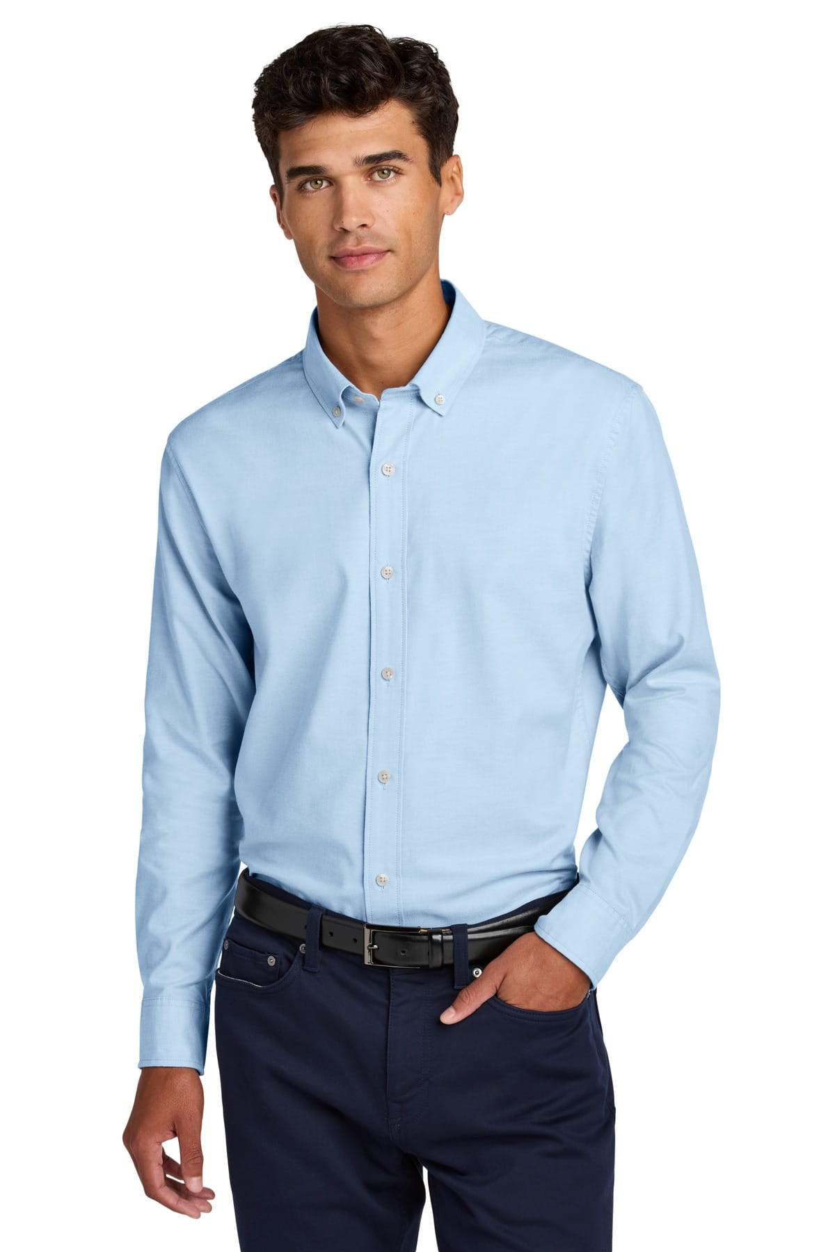 Mercer+Mettle MM2002 XS / Light Blue Mercer+Mettle ®  Long Sleeve Modern Oxford Shirt MM2002