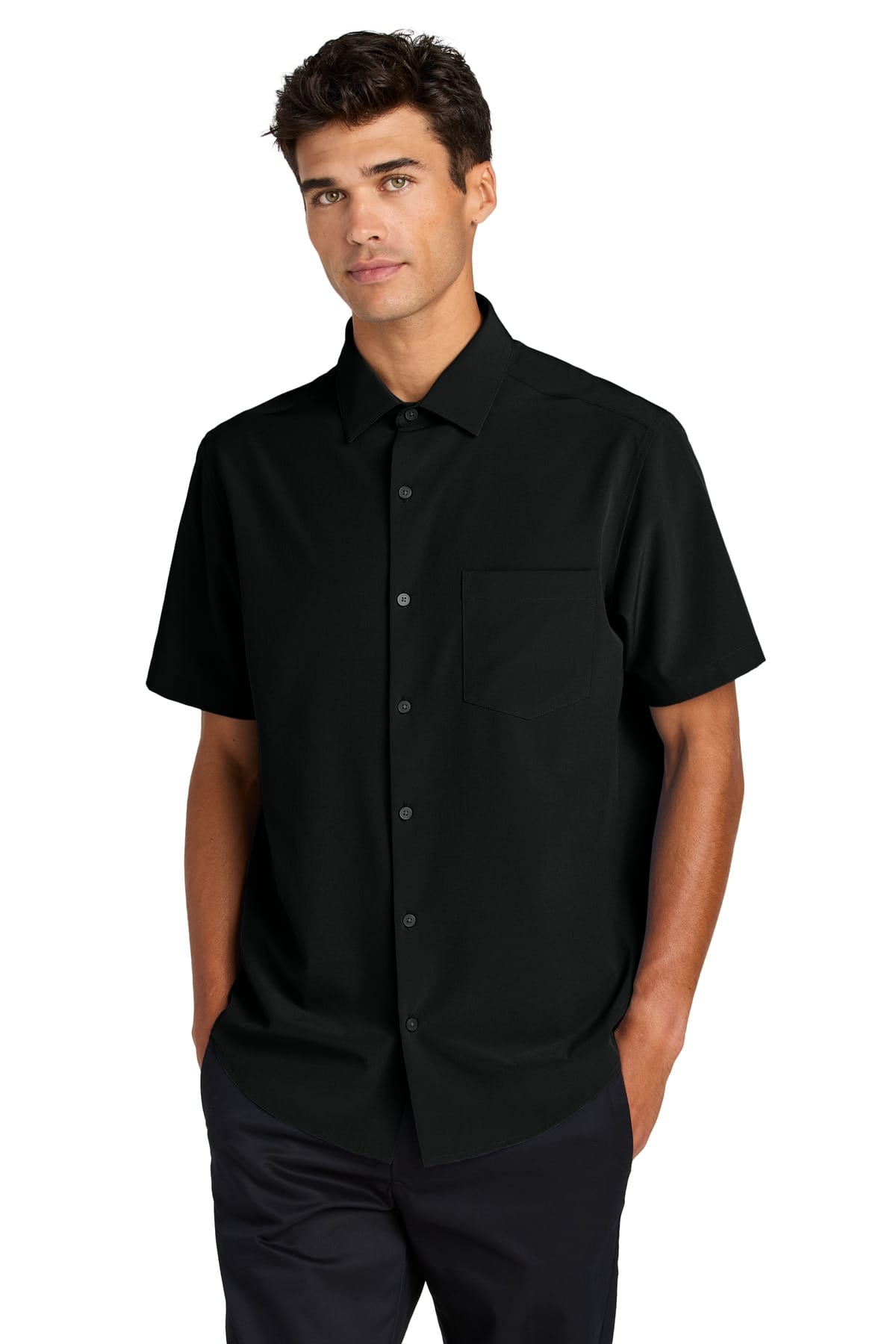 Mercer+Mettle MM2006 XS / Deep Black Mercer+Mettle Short Sleeve UV Capital Tech Shirt MM2006