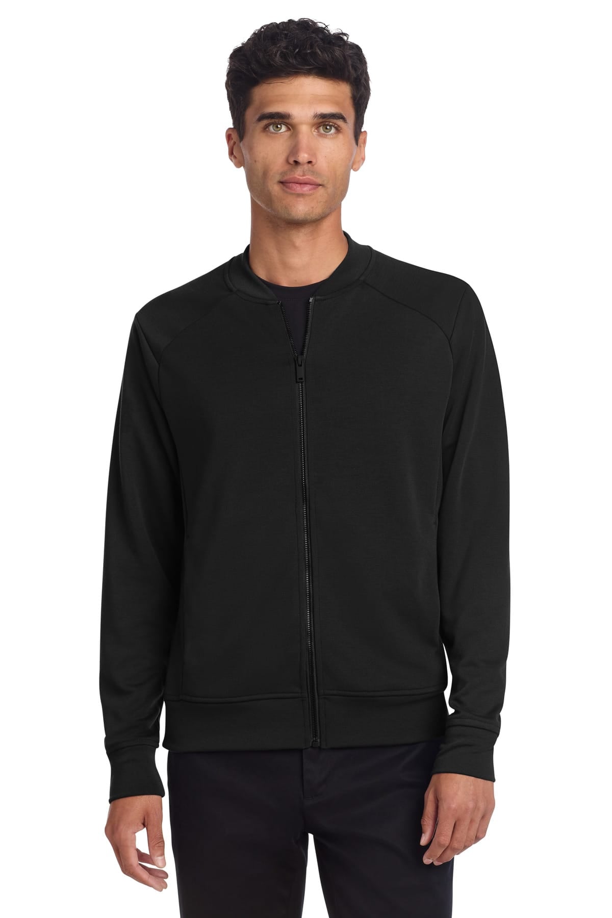 Mercer+Mettle MM3000 XS / Deep Black Mercer+Mettle Double-Knit Bomber MM3000