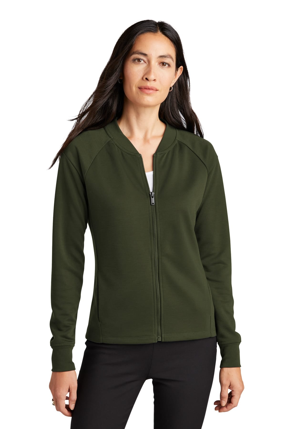 Mercer+Mettle MM3001 XS / Townsend Green Mercer+Mettle Women's Double-Knit Bomber MM3001