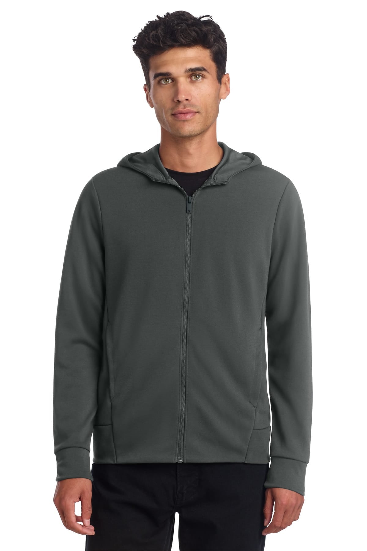 Mercer+Mettle MM3002 XS / Anchor Grey Mercer+Mettle Double-Knit Full-Zip Hoodie MM3002