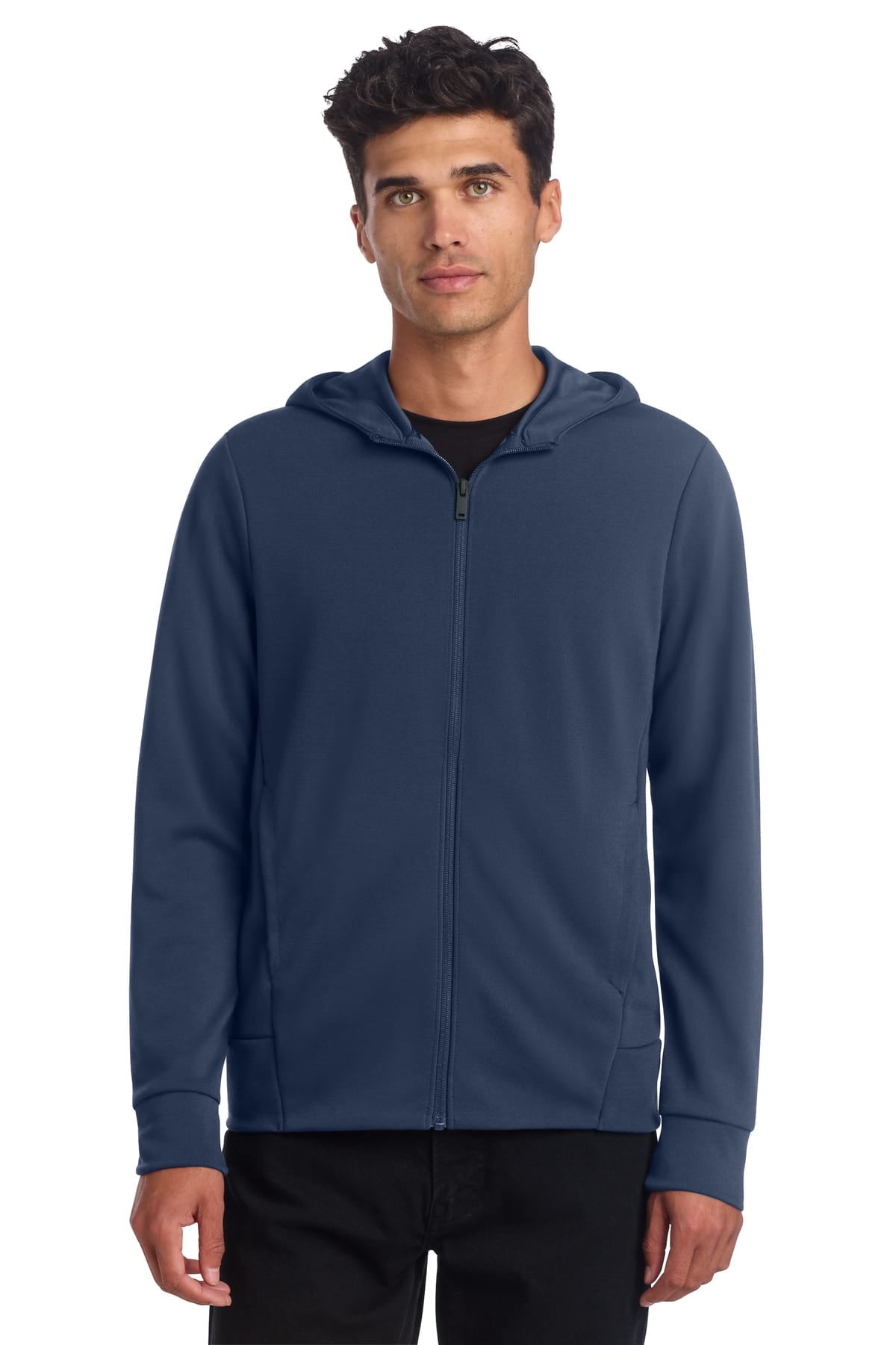 Mercer+Mettle MM3002 XS / Insignia Blue Mercer+Mettle Double-Knit Full-Zip Hoodie MM3002