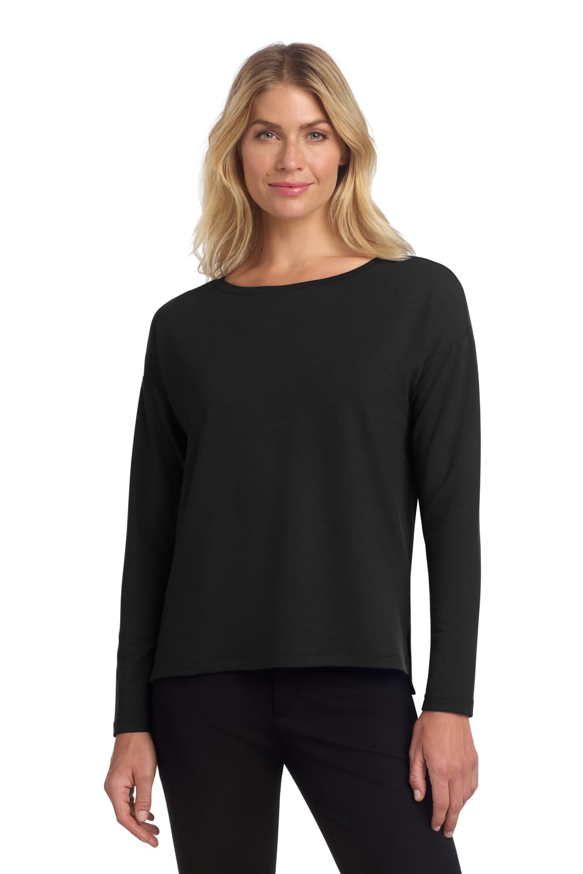 Mercer+Mettle MM3013 XS / Deep Black Mercer+Mettle Women's Stretch Drop Shoulder Pullover MM3013