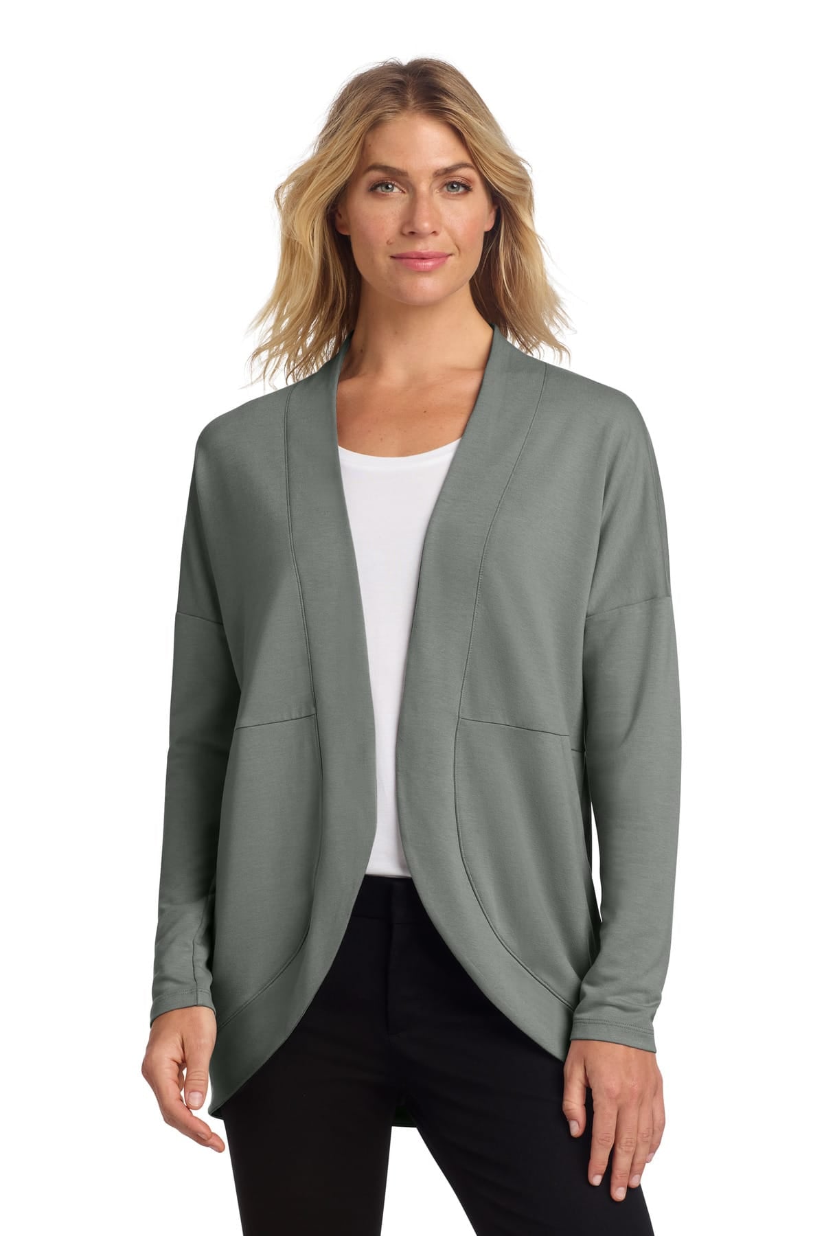 Mercer+Mettle MM3015 XS / Gusty Grey Mercer+Mettle Women's Stretch Open-Front Cardigan MM3015