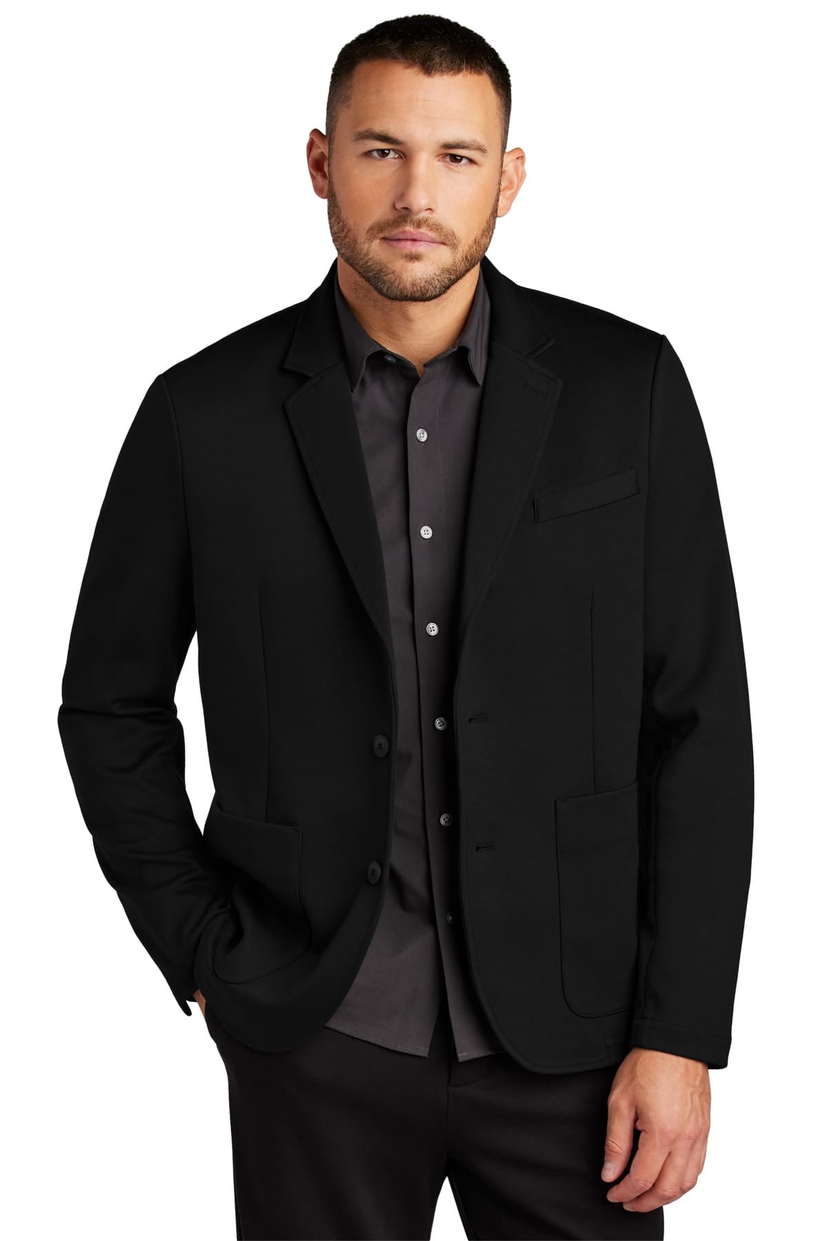 Mercer+Mettle MM3030 XS / Deep Black Mercer+Mettle Relaxed Knit Blazer MM3030