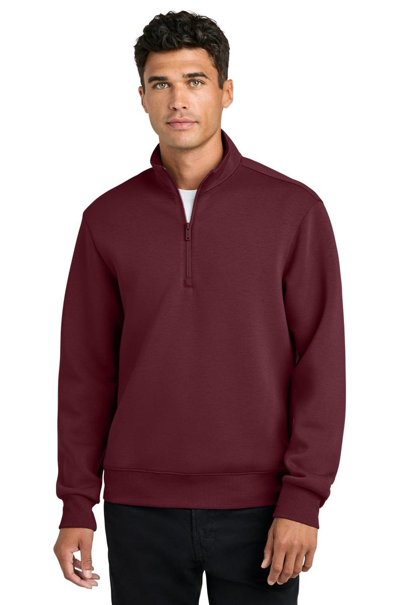 Mercer+Mettle Soft Spacer 1/4-Zip MM3100 in Burgundy