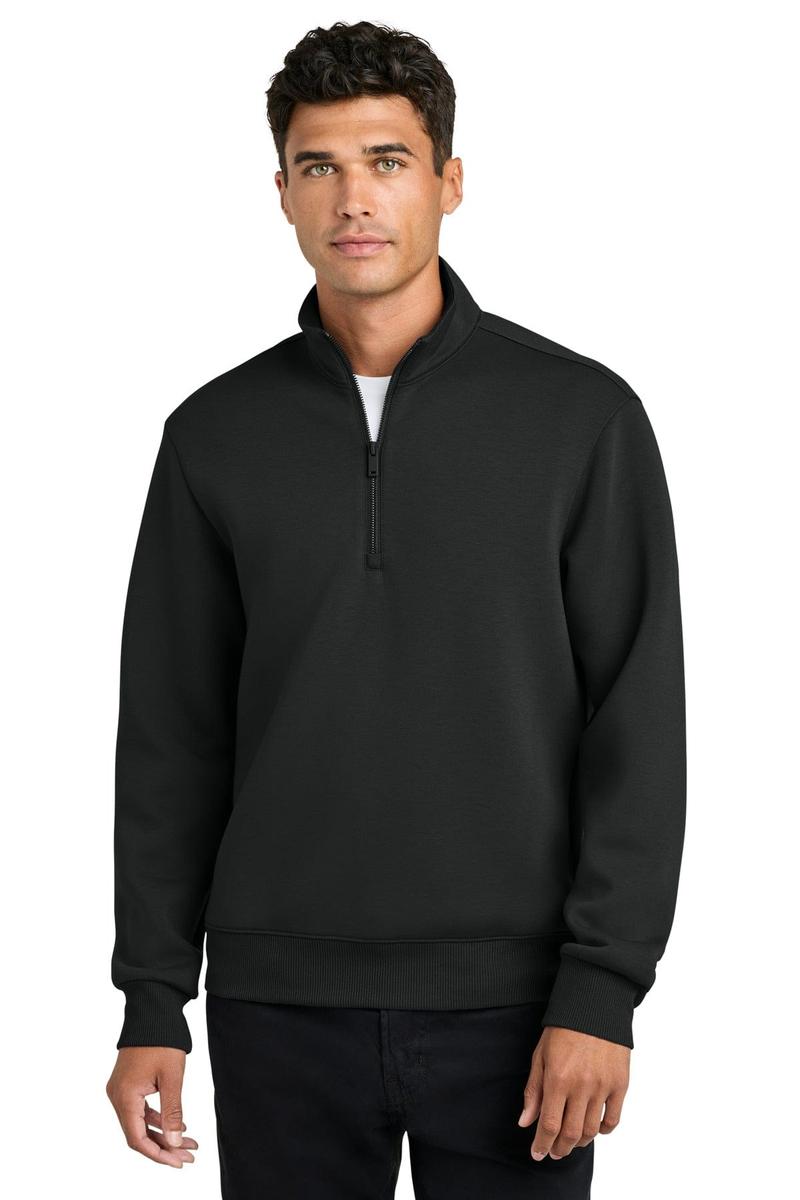 Mercer+Mettle Soft Spacer 1/4-Zip MM3100 in Deep Black