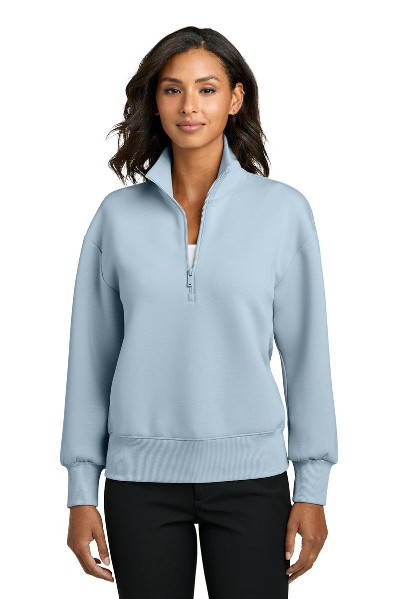 Mercer+Mettle Women's Soft Spacer 1/4-Zip MM3101 in Celestial Blue