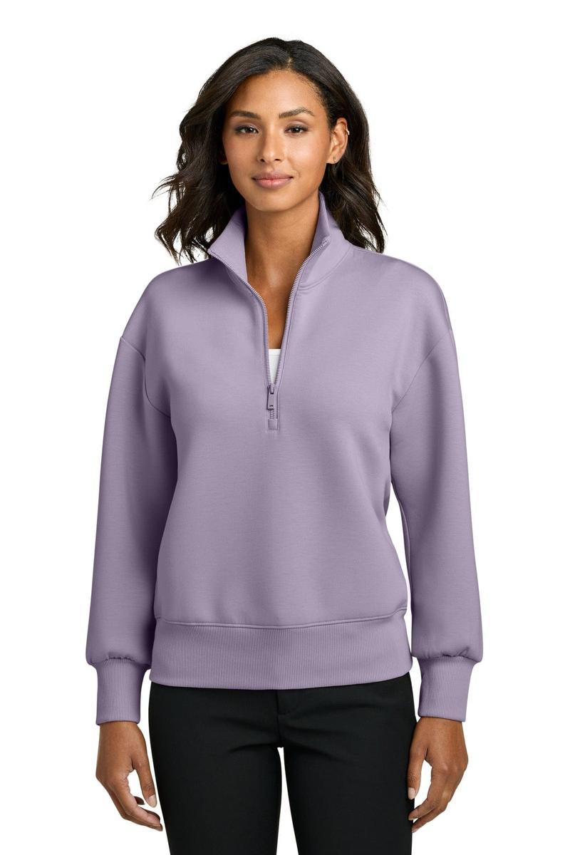 Mercer+Mettle Women's Soft Spacer 1/4-Zip MM3101 in Purple Ash