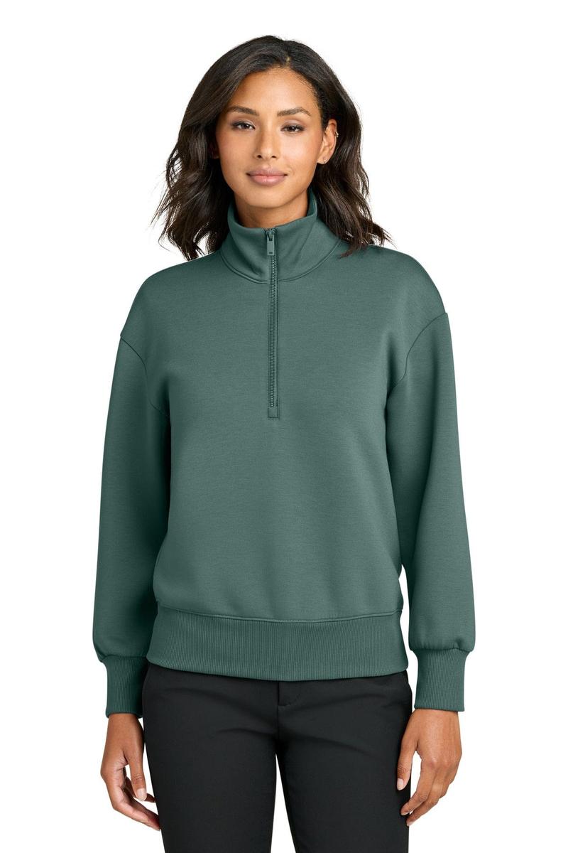 Mercer+Mettle Women's Soft Spacer 1/4-Zip MM3101 in Silver Pine