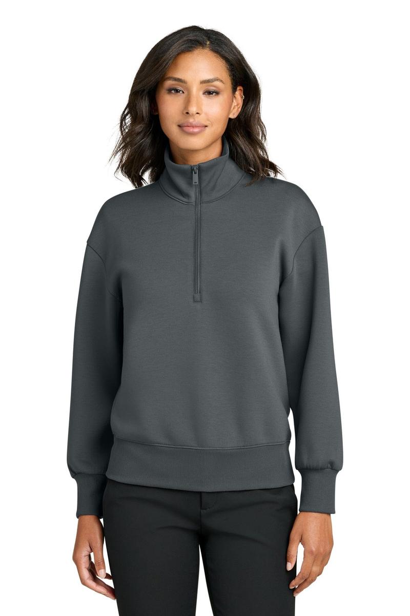 Mercer+Mettle Women's Soft Spacer 1/4-Zip MM3101 in Storm Grey