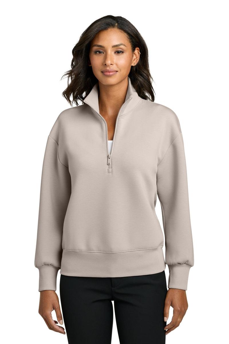 Mercer+Mettle Women's Soft Spacer 1/4-Zip MM3101 in Warm Quartz