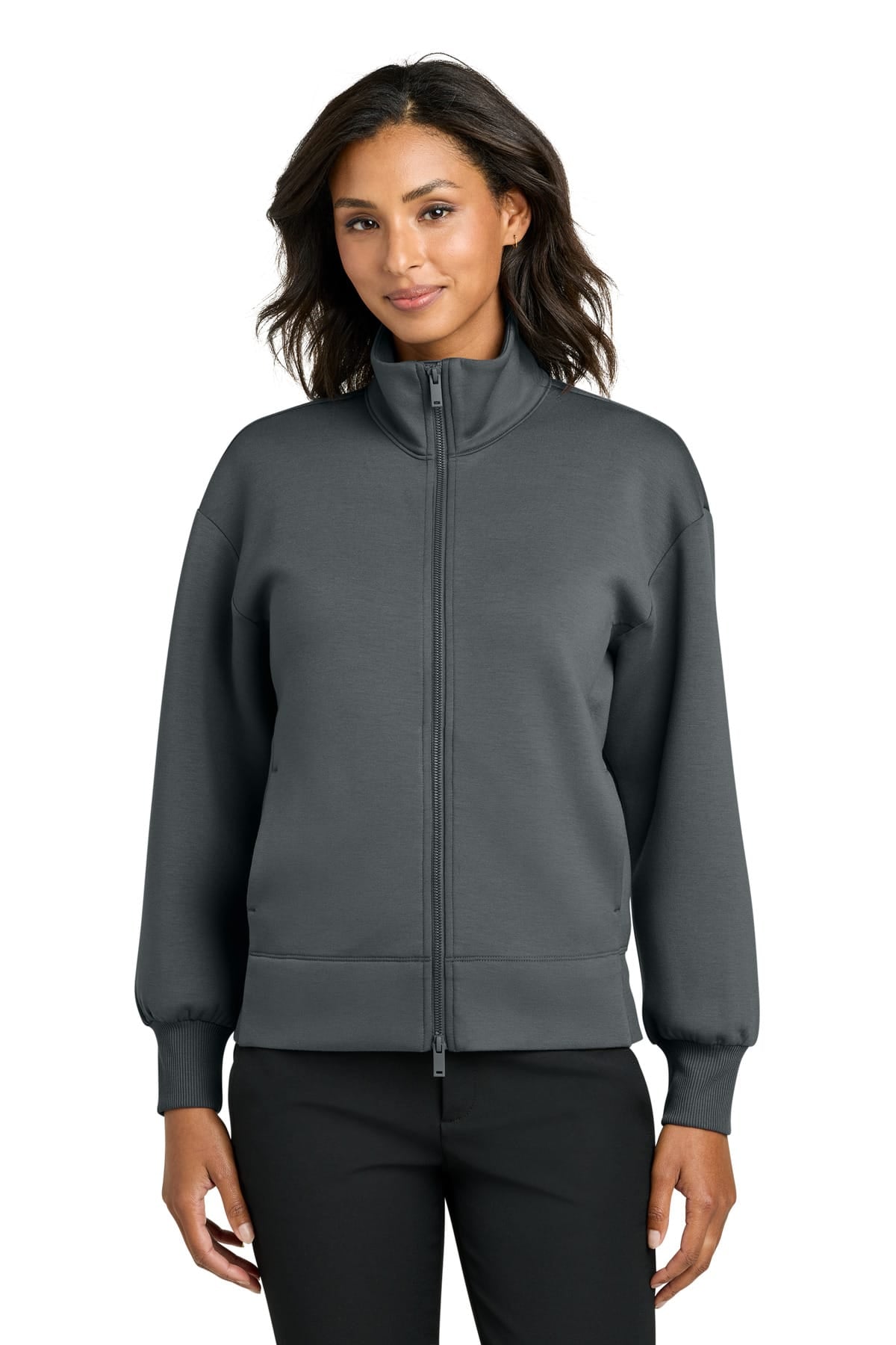 Mercer+Mettle MM3103 XS / Storm Grey Mercer+Mettle MM3103 Women's Soft Spacer Full-Zip