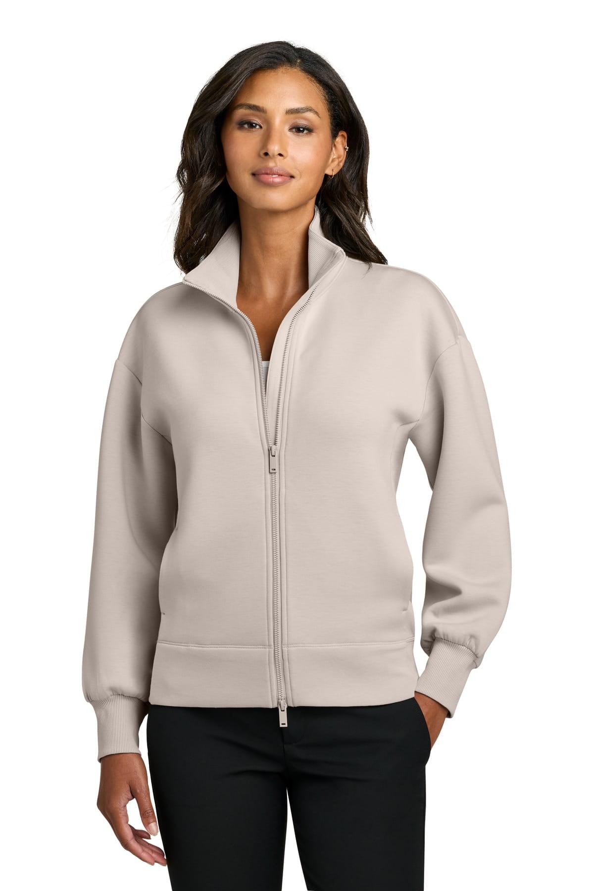 Mercer+Mettle MM3103 XS / Warm Quartz Mercer+Mettle MM3103 Women's Soft Spacer Full-Zip