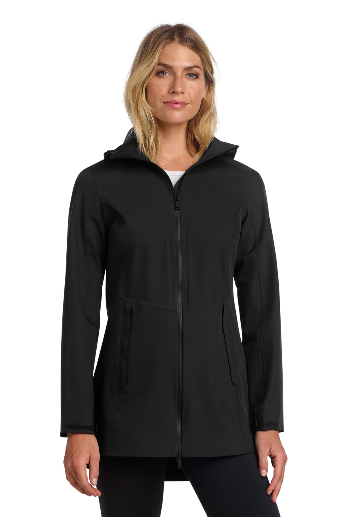 Mercer+Mettle MM7001 XS / Deep Black Mercer+Mettle Women's Waterproof Rain Shell MM7001