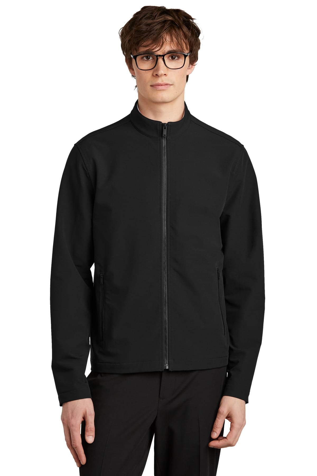Mercer+Mettle MM7102 XS / Deep Black Mercer+Mettle ®  Stretch Soft Shell Jacket MM7102