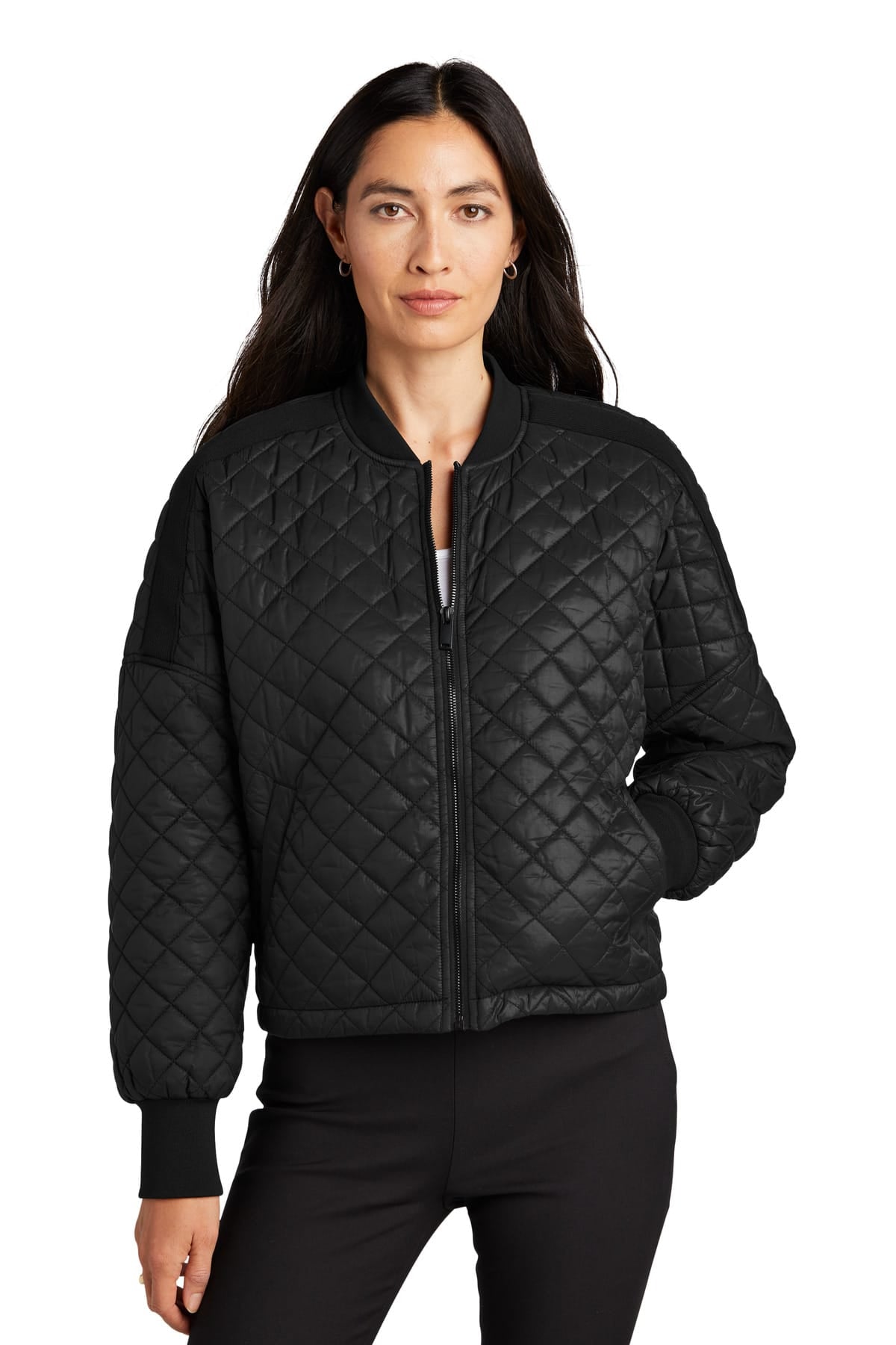 Mercer+Mettle MM7201 XS / Deep Black Mercer+Mettle MM7201 Women's Boxy Quilted Jacket