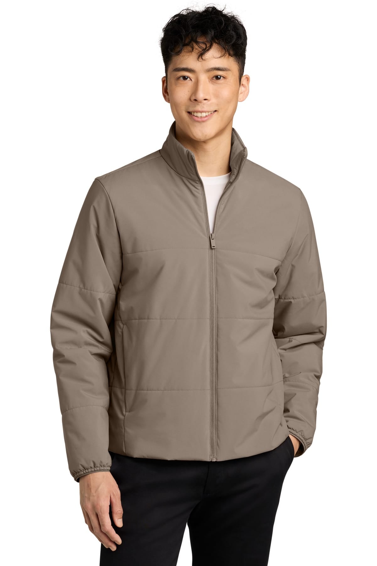 Mercer+Mettle MM7220 XS / Warm Taupe Mercer+Mettle ®  Brookline Quilted Jacket MM7220