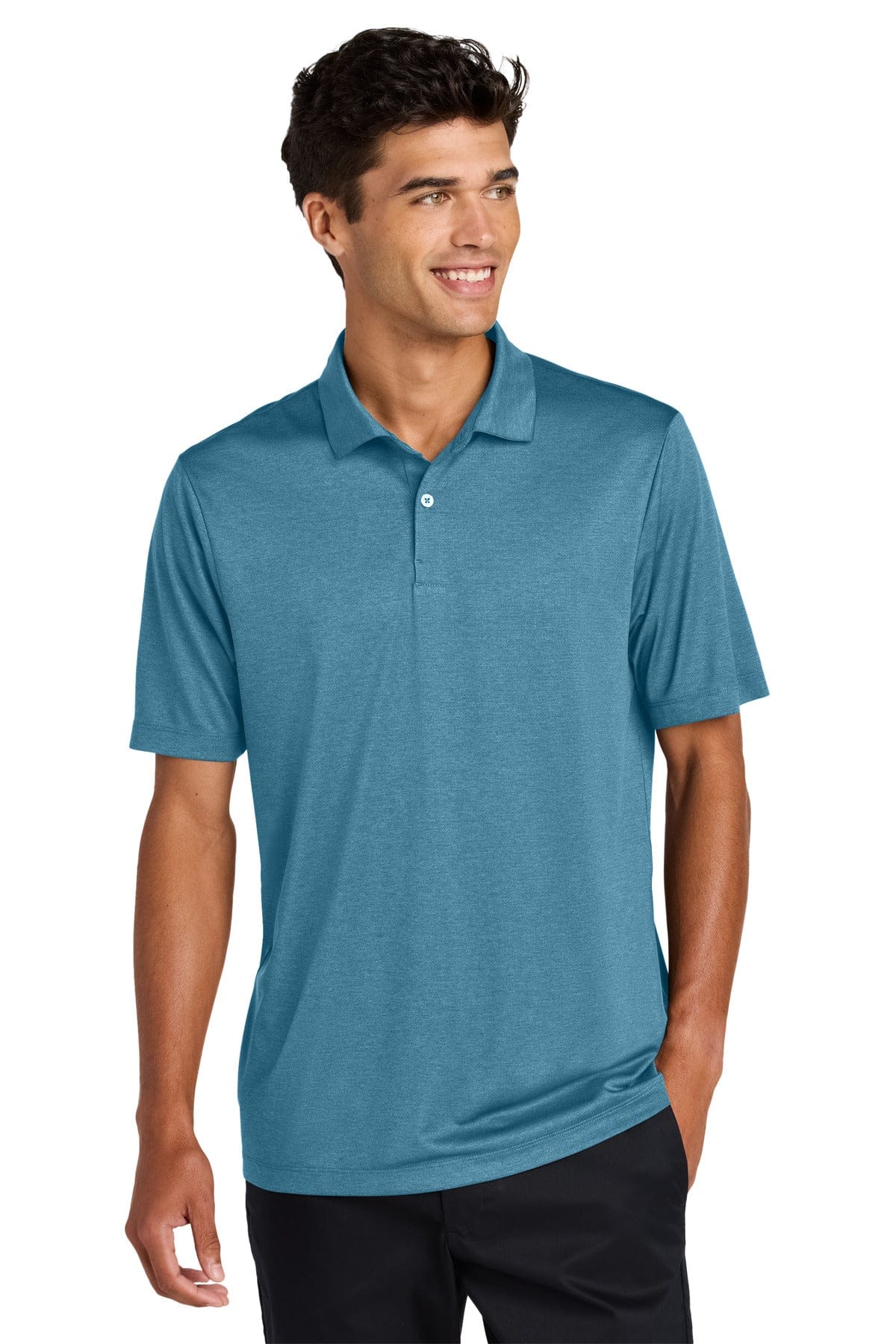 Mercer+Mettle Polos/Knits S / Harbor Blue Heather Mercer+Mettle® Recharge Jersey Polo MM1020