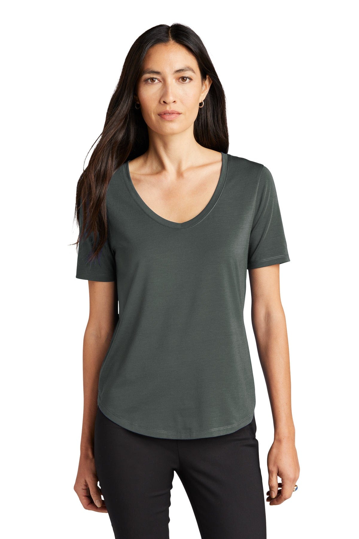 Mercer+Mettle T-Shirts XS / Anchor Grey Mercer+Mettle® Women's Stretch Jersey Relaxed Scoop MM1017