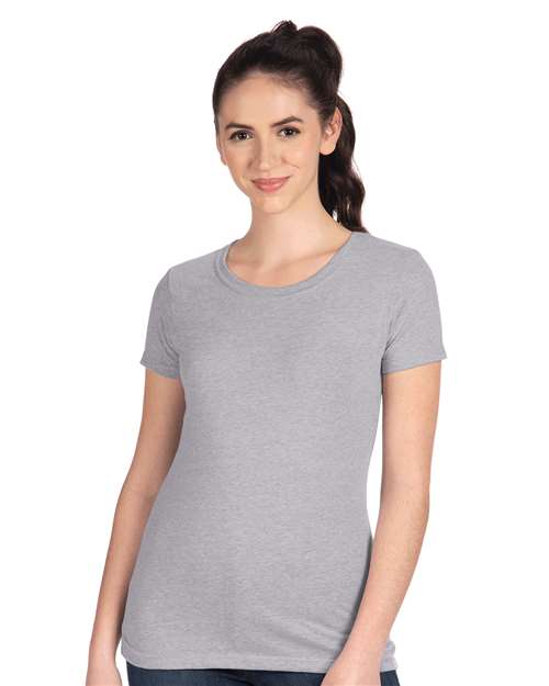 Next Level 3897 S / Heather Grey Next Level 1510: Women's Ideal T-Shirt