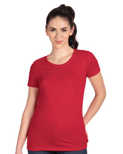 Next Level 3897 S / Red Next Level 1510: Women's Ideal T-Shirt