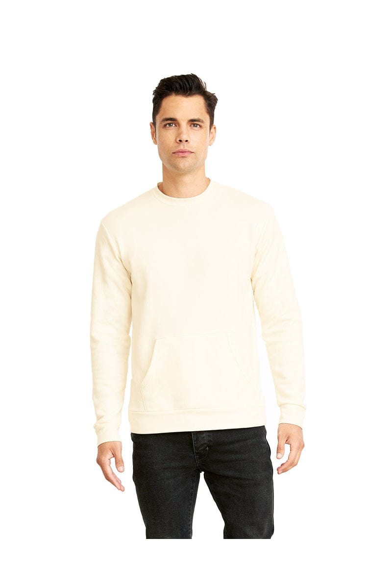 Next Level Sweatshirts/Fleece XS / Natural Next Level 9001: Unisex Crew with Pocket