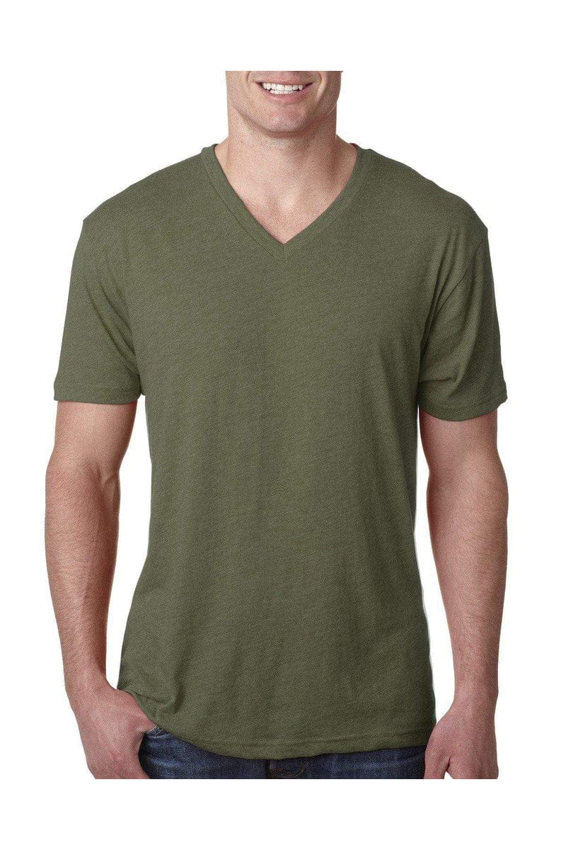 Next Level T-Shirts Next Level 6040: Men's Triblend V Neck