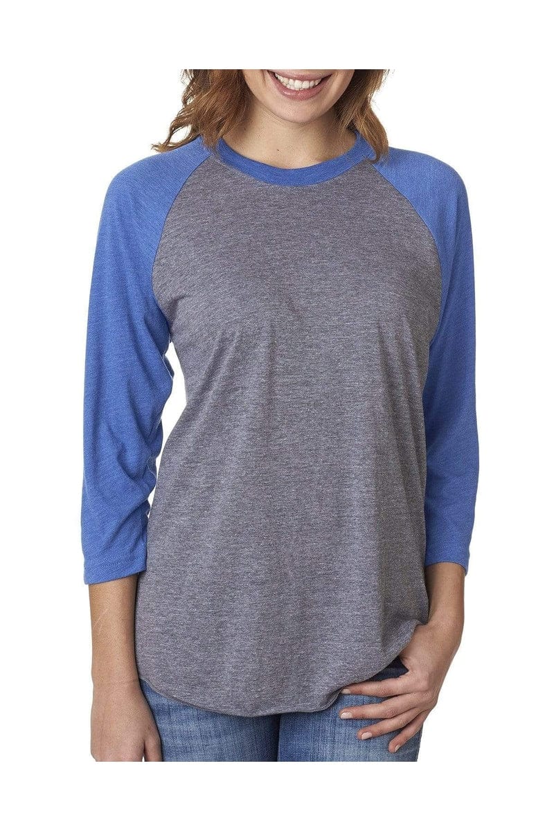 Next Level T-Shirts Next Level 6051: Unisex Triblend 3/4-Sleeve Raglan