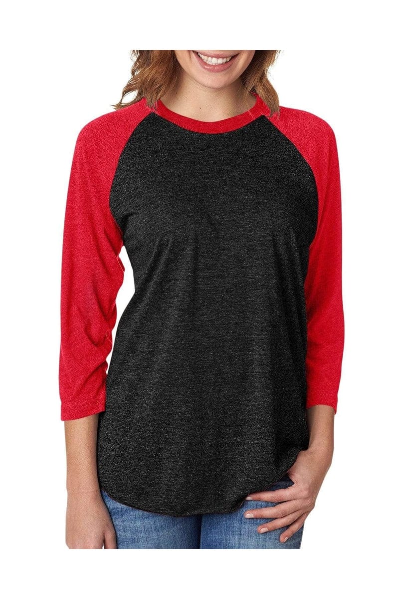 Next Level T-Shirts Next Level 6051: Unisex Triblend 3/4-Sleeve Raglan