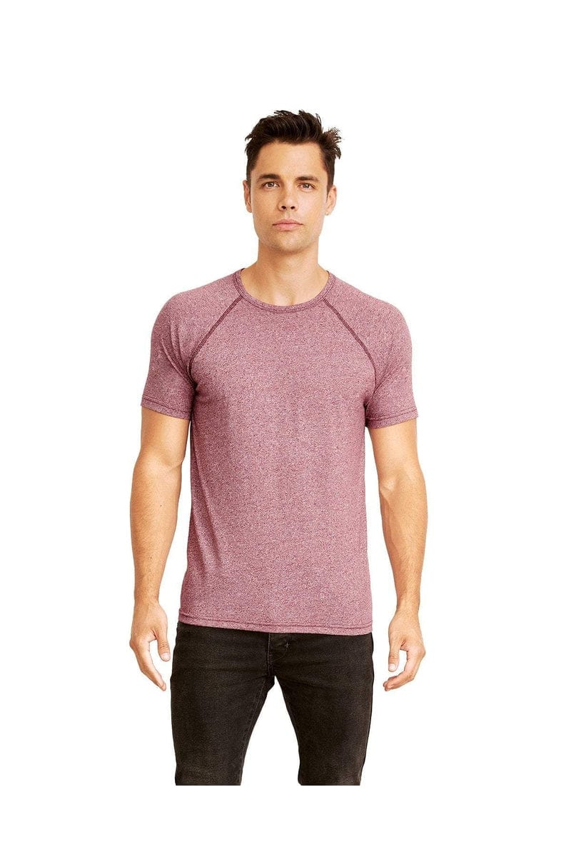 Next Level T-Shirts S / Light Maroon Next Level 2050: Men's Mock Twist Short-Sleeve Raglan T-Shirt